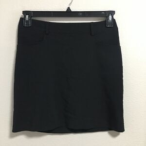 Vintage 90's 35th & 10th Women Mini Black Made in USA Stretch Skirt Size Small